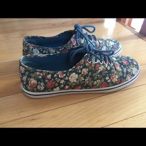 VANS floral multicolored canvas shoe